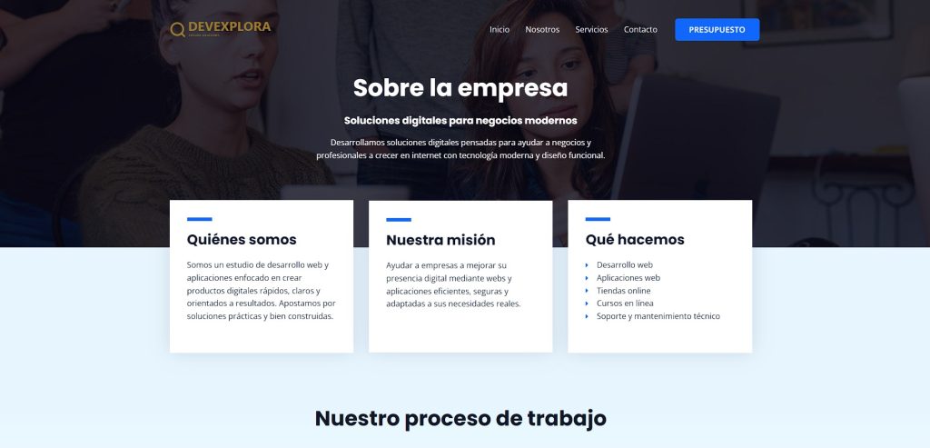 web empresa devexplora